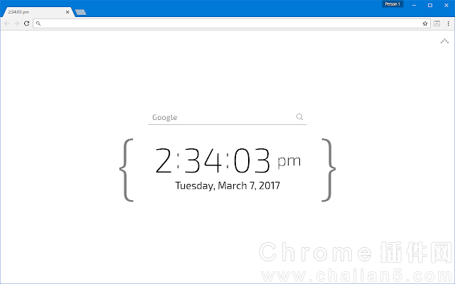 CaretTab可以显示时间和日期的标签页