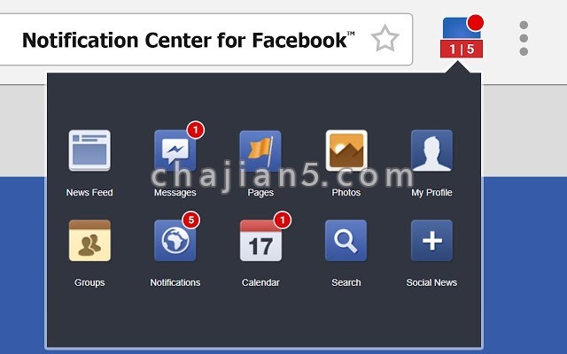 Facebook 通知中心Chrome插件