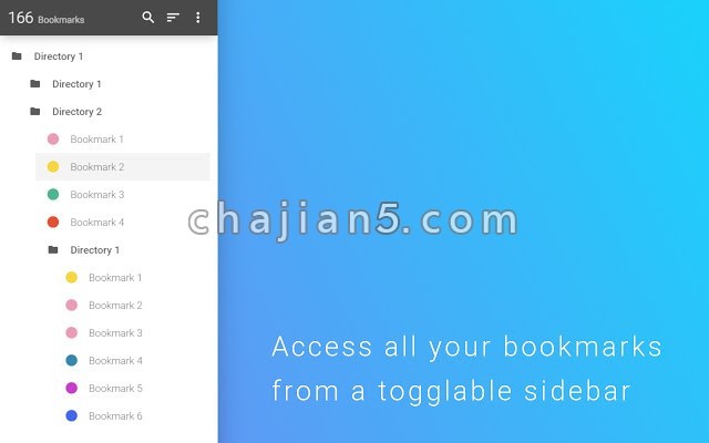 Chrome侧边栏书签插件Bookmark Sidebar