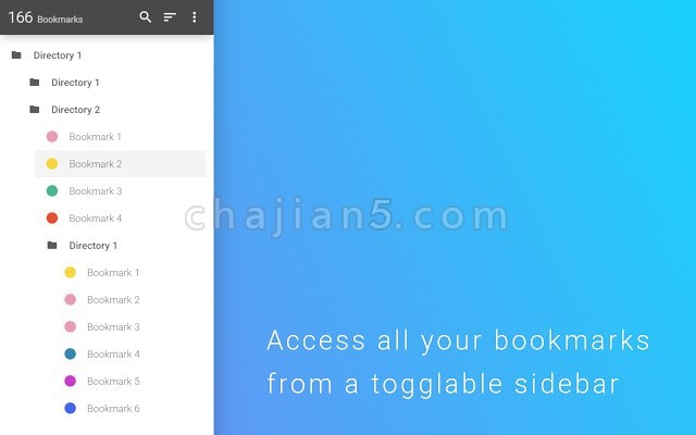 Bookmark Sidebar侧边栏书签/收藏夹插件