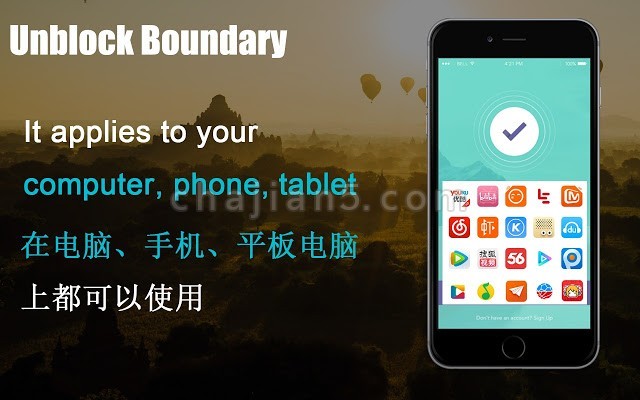 Unblock Boundary-帮助海外华人用户解除大陆影视听网站访问障碍