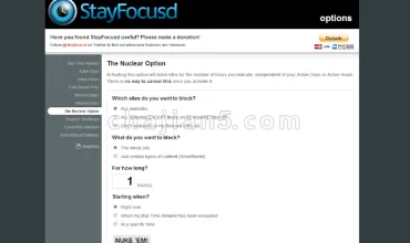 StayFocusd-保持专注，可设置浏览网页时间