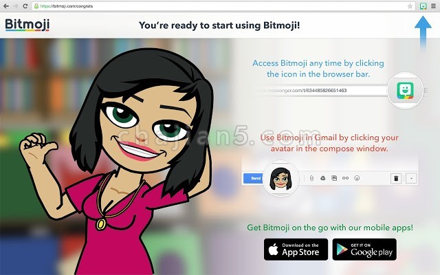 Bitmoji-Snapchat旗下的个性化表情包插件
