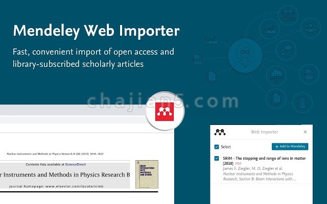 Mendeley Web Importer 网络资源收藏助手
