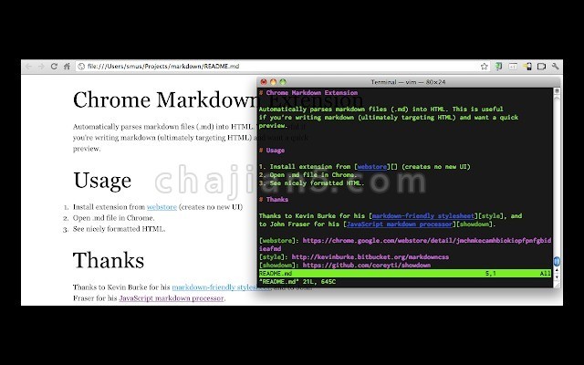 Markdown Preview Plus自动把Markdown转换为HTML语法