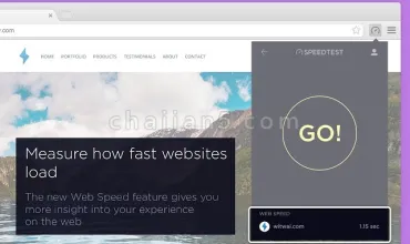 Speedtest by Ookla网页测速插件