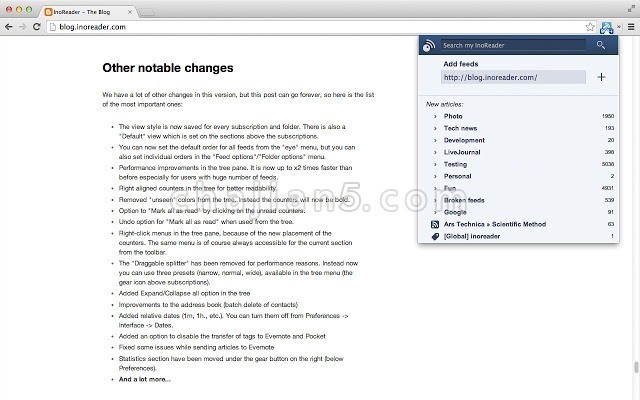 Inoreader Companion RSS阅读器（RSS Reader Extension by Inoreader）