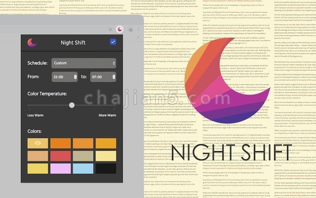 Night Shift Chrome 夜间模式插件