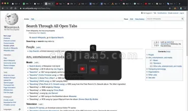 Quick ‘A’ – Tabs Switch 键盘快捷键快速切换网页标签