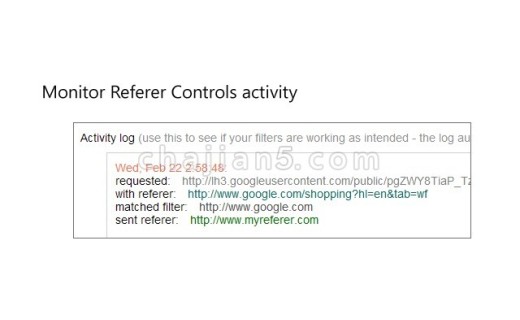 Referer Control 基于每个站点控制HTTP Referer