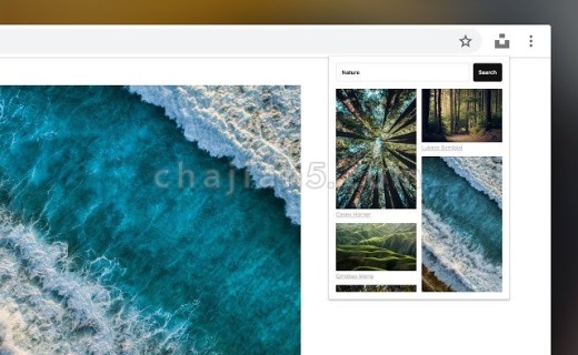 Unsplash For Chrome 从免费图库unflash插图到网页