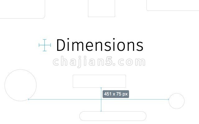 Dimensions 前端开发设计师工具 页面元素pixel尺寸测量