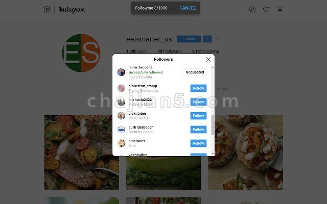 Superpowers for Instagram ins上批量关注、批量取消关注、批量点赞