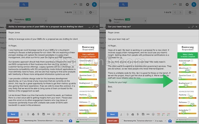 Boomerang for Gmail邮件稍后发送 邮件追踪 AI优化语言句子