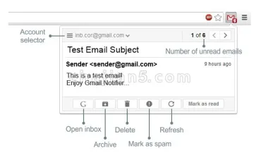 Notifier for Gmail™ 新邮件通知可定制标签 适用于多账户