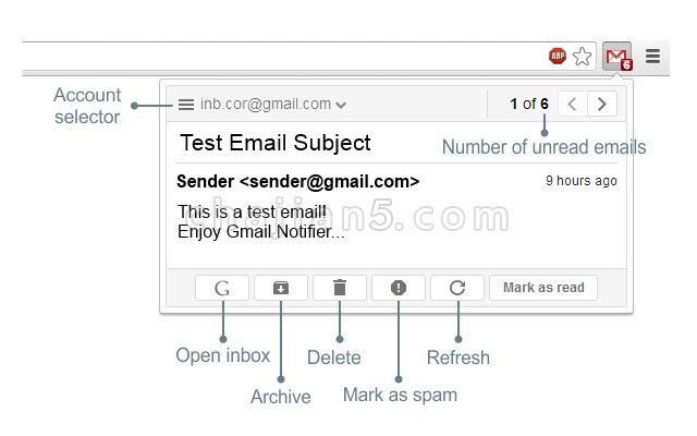 Notifier for Gmail™ 新邮件通知可定制标签 适用于多账户