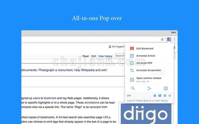 Diigo Web Collector 给网页做笔记 注释标记书签