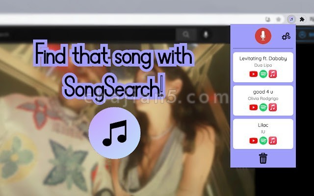 SongSearch 发现歌曲 识别当前网页的音乐