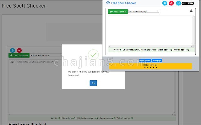 Free Spell Checker for Google Chrome™免费语法拼写检查器