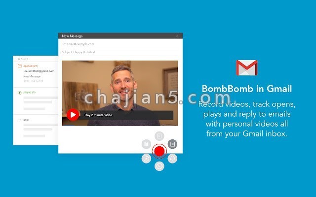 Bombbomb Video 网页录屏 用电脑摄像头录视频的插件