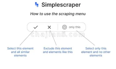 Simplescraper 一个免费的网页数据采集插件