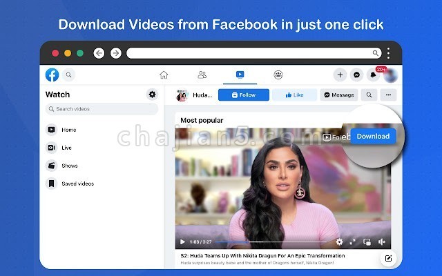 Video Downloader for Facebook 下载脸书上的视频（FB Downloader）