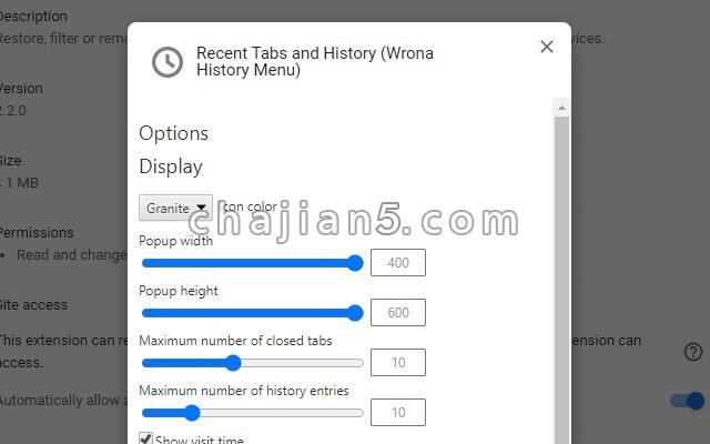 Recent Tabs And History(wrona History Menu)查看最近关闭的标签页和浏览历史