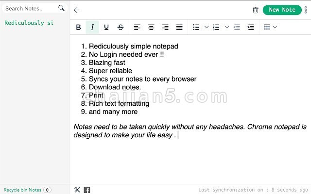 Notepad 带同步功能的简洁记事本