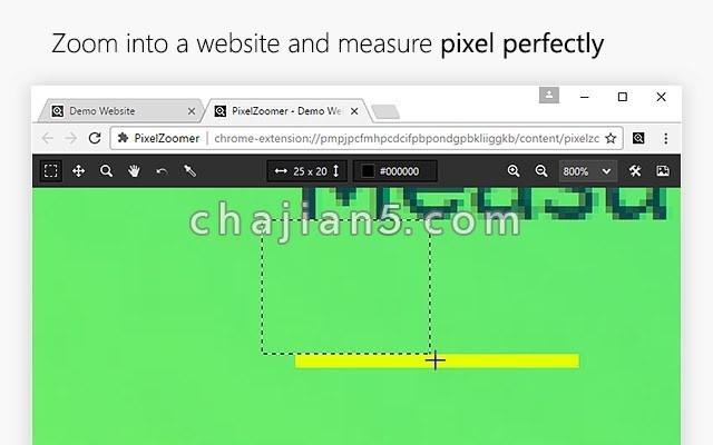 Pixelzoomer 网页像素分析工具 测距拾色