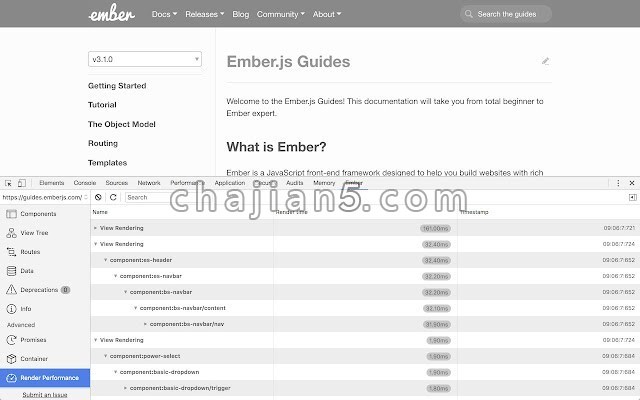 Ember Inspector 用于调试ember应用程序的工具