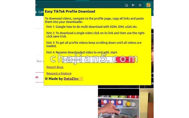 Easy Tiktok Profile Download 提取喜欢的视频和个人资料视频链接方便下载