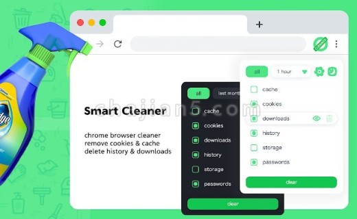 History & Cache Cleaner – Smart Clean 清理浏览器历史记录及缓存
