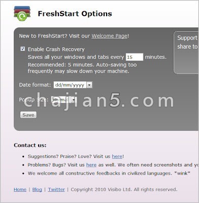 Freshstart 一个简单的跨浏览器会话管理器