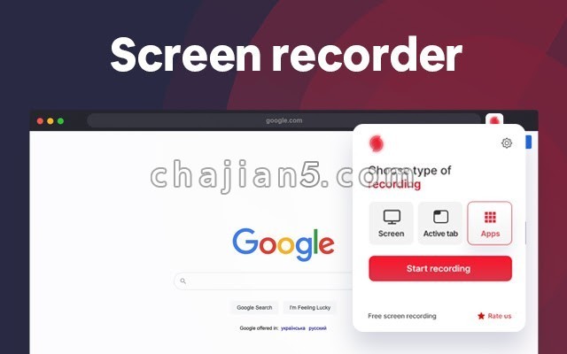 Free Screen Recorder For Chrome
