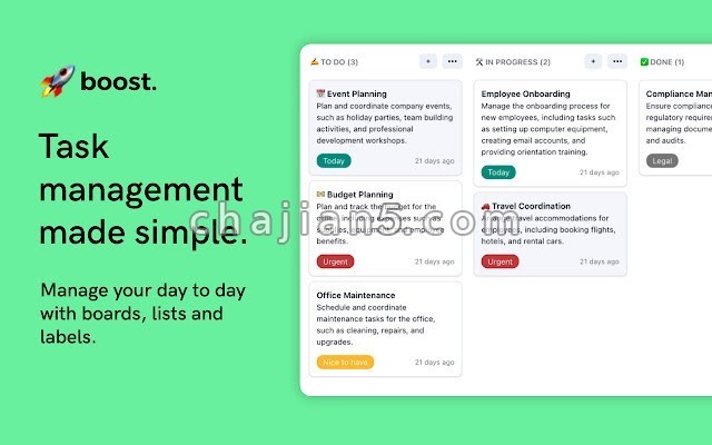 Boost. Task Management Made Simple