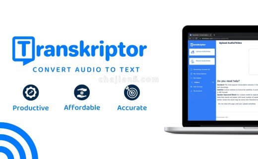 Transkriptor 使用AI技术将音频转换为文字 支持英语、法语、德语、西班牙语、中文和葡萄牙语