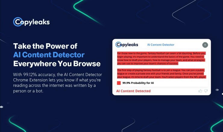 Copyleaks 检测网页内容哪些是由人工智能编写的