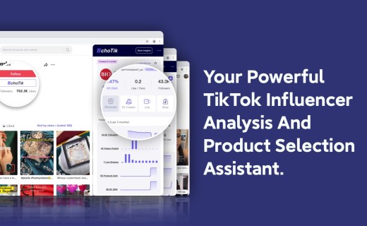 TikTok Analytics By EchoTik 运营分析抖音海外版TikTok数据的浏览器扩展