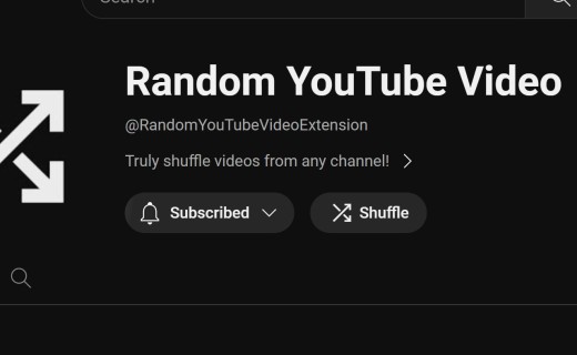 Random YouTube Video 随机播放油管视频 适合在上面探索各种视频的网友