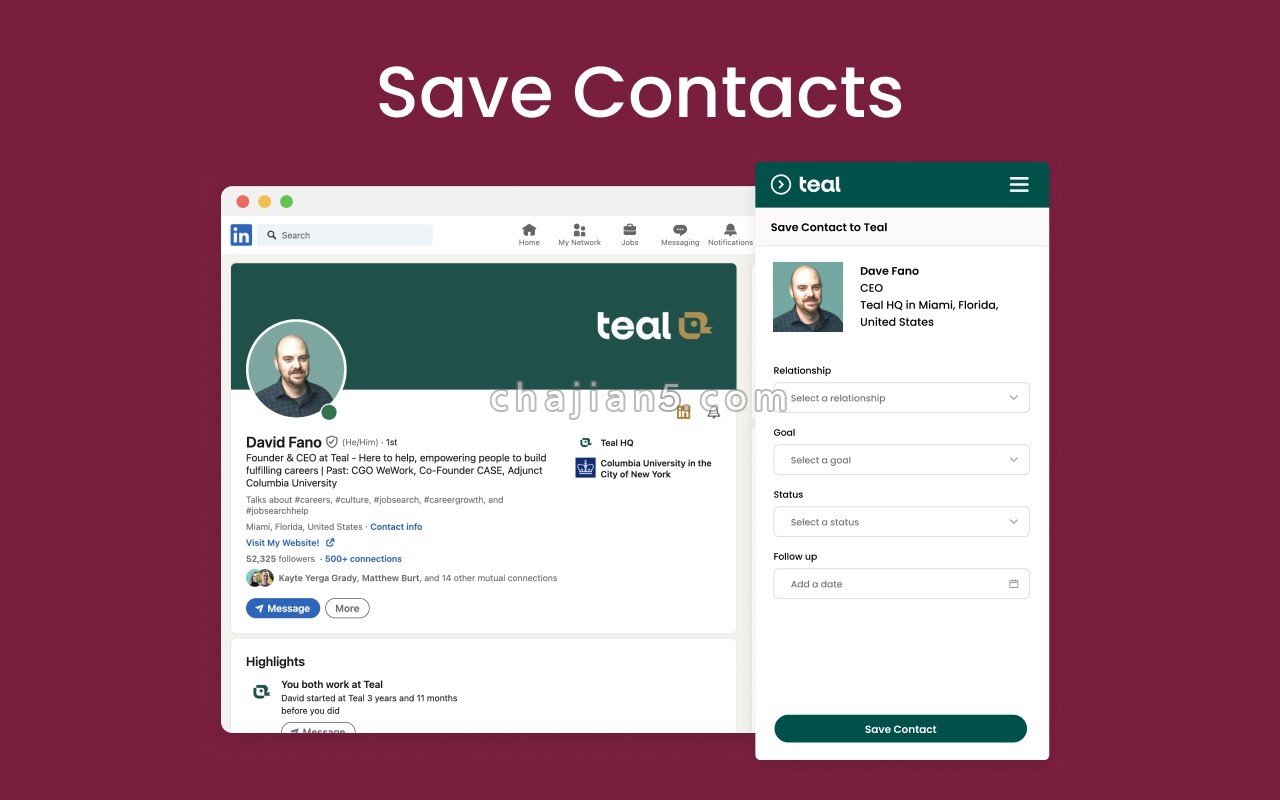 Teal – Free Job Search & Contacts Tracker