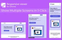 Responsive viewer For Chrome 前端开发测试在多个屏幕尺寸下的效果演示
