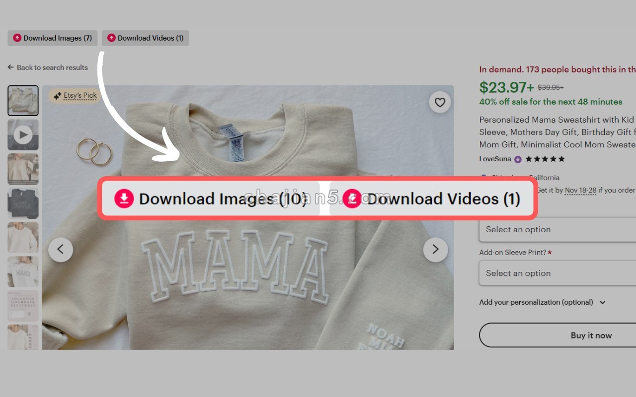 Etsy Downloader – Download Videos & Images