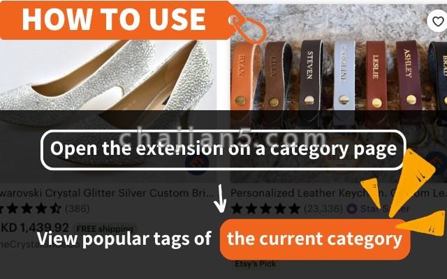 Etsy™ Tags Tool For Ehunt 跨境etsy平台标签工具 Seo辅助插件
