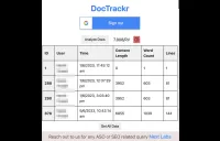 DocTrackr 跟踪和分析Google™文档的修订历史