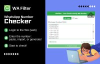 WAFilter 免费批量检查、过滤和验证 WhatsApp 号码